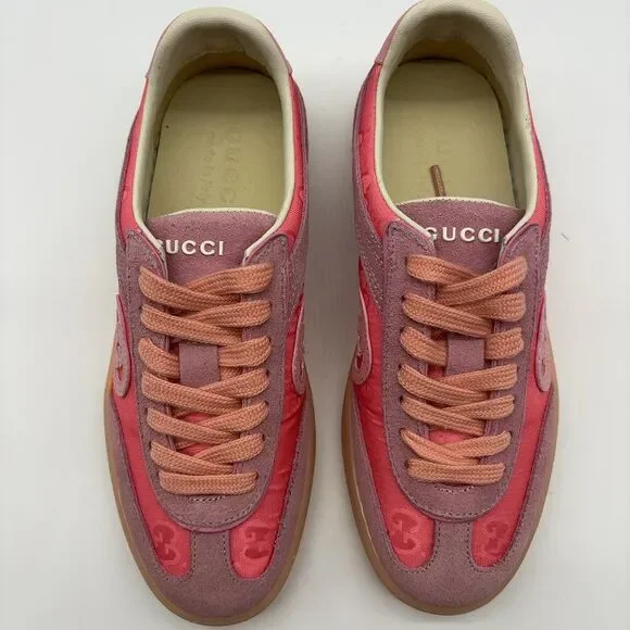 Gucci Women's Vibrant Pink Sneakers - Picture 3 of 7